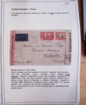 Collection de 126 plis : "Courriers aéropostaux vers et à partir de la Tunisie (1916 - 1943) dans un classeur de bureau blanc dont 4 plis Service postal aviation militaire sud tunisien