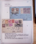 Collection de 126 plis : "Courriers aéropostaux vers et à partir de la Tunisie (1916 - 1943) dans un classeur de bureau blanc dont 4 plis Service postal aviation militaire sud tunisien
