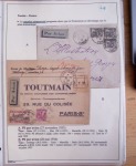 Collection de 126 plis : "Courriers aéropostaux vers et à partir de la Tunisie (1916 - 1943) dans un classeur de bureau blanc dont 4 plis Service postal aviation militaire sud tunisien