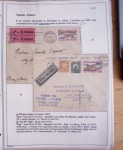 Collection de 126 plis : "Courriers aéropostaux vers et à partir de la Tunisie (1916 - 1943) dans un classeur de bureau blanc dont 4 plis Service postal aviation militaire sud tunisien