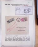 Collection de 126 plis : "Courriers aéropostaux vers et à partir de la Tunisie (1916 - 1943) dans un classeur de bureau blanc dont 4 plis Service postal aviation militaire sud tunisien
