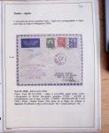 Collection de 126 plis : "Courriers aéropostaux vers et à partir de la Tunisie (1916 - 1943) dans un classeur de bureau blanc dont 4 plis Service postal aviation militaire sud tunisien