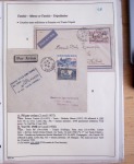 Collection de 126 plis : "Courriers aéropostaux vers et à partir de la Tunisie (1916 - 1943) dans un classeur de bureau blanc dont 4 plis Service postal aviation militaire sud tunisien
