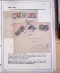 Collection de 126 plis : "Courriers aéropostaux vers et à partir de la Tunisie (1916 - 1943) dans un classeur de bureau blanc dont 4 plis Service postal aviation militaire sud tunisien