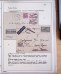 Collection de 126 plis : "Courriers aéropostaux vers et à partir de la Tunisie (1916 - 1943) dans un classeur de bureau blanc dont 4 plis Service postal aviation militaire sud tunisien