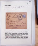 Collection de 126 plis : "Courriers aéropostaux vers et à partir de la Tunisie (1916 - 1943) dans un classeur de bureau blanc dont 4 plis Service postal aviation militaire sud tunisien