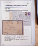 Collection de 126 plis : "Courriers aéropostaux vers et à partir de la Tunisie (1916 - 1943) dans un classeur de bureau blanc dont 4 plis Service postal aviation militaire sud tunisien