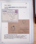 Collection de 126 plis : "Courriers aéropostaux vers et à partir de la Tunisie (1916 - 1943) dans un classeur de bureau blanc dont 4 plis Service postal aviation militaire sud tunisien