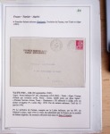 Collection de 126 plis : "Courriers aéropostaux vers et à partir de la Tunisie (1916 - 1943) dans un classeur de bureau blanc dont 4 plis Service postal aviation militaire sud tunisien