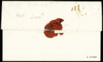 MP "Henb" (tampon) + "de Pontscorff" (manuscrite) (L n°1A - 1753), ind 23. rare et TB