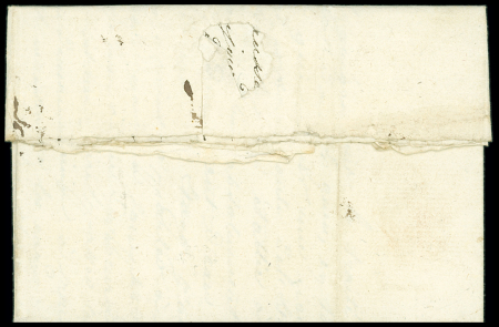 Cursive double "54 Baud Pontivy" (1825), ind 19. Jolie pièce