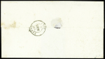 MORBIHAN N°4 OBL PC 46 + cursive "54 Allaire" sur lettre,