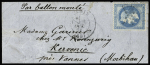 Ballon monté : n°29 OBL étoile muette + CAD "Paris (60)" (4 oct 70) sur ballon monté pour Kervenic près Vannes avec transit St Denis (4 oct) et arrivé Vannes (16 oct)