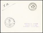 Lettre en franchise avec CAD "Lorient naval" (1939) + cachet noir avec ancre "hopital maritime (Lorient)". TB