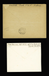 4 lettres 1940 - 1945 : école des marins radios Port-Louis, dépôt de chars 507 Vannes, dépôt de chars de combat et n°652 OBL Pontivy (1945) sur lettre
