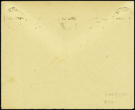 Lettre en franchise de Vannes (1941) avec griffe violette "Gericht des Feldkdtr 750" (tribunal de la Feldkommandantur). TB