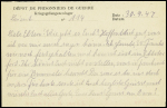 3 formules de prisonniers allemands au dépôt de PGA 114 de Lorient (1947 - 1948) avec 2 cachets différents. TB