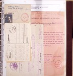 Album Safe brun contenant 50 plis et documents 14 - 18 et 39 - 45 du Morbihan dont prisonniers allemands de la première guerre mondiale