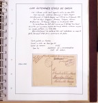 Album Safe brun contenant 50 plis et documents 14 - 18 et 39 - 45 du Morbihan dont prisonniers allemands de la première guerre mondiale
