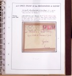 Album Safe brun contenant 50 plis et documents 14 - 18 et 39 - 45 du Morbihan dont prisonniers allemands de la première guerre mondiale