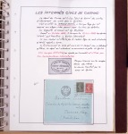 Album Safe brun contenant 50 plis et documents 14 - 18 et 39 - 45 du Morbihan dont prisonniers allemands de la première guerre mondiale