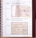 Album Safe brun contenant 50 plis et documents 14 - 18 et 39 - 45 du Morbihan dont prisonniers allemands de la première guerre mondiale