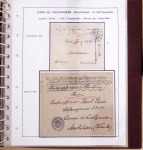 Album Safe brun contenant 50 plis et documents 14 - 18 et 39 - 45 du Morbihan dont prisonniers allemands de la première guerre mondiale