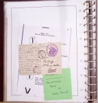 Album Safe brun contenant 50 plis et documents 14 - 18 et 39 - 45 du Morbihan dont prisonniers allemands de la première guerre mondiale