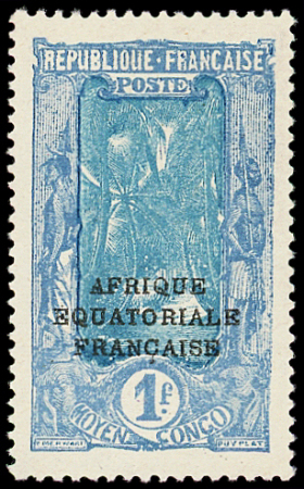 N°101a (1f25) sur 1f. bleu et outremer, SANS la surch. de la nouvelle valeur, neuf **, TB