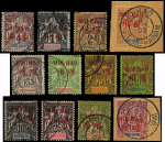 N°1/15 (sf. N°7, 11 et 12) : tous obl., TB