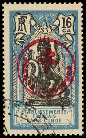 N°230H  16ca. bleu clair et noir, FRANCE TOUJOURS, obl., TB