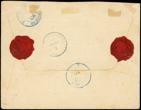 N°86 15 sur 20c brique s. vert obl. càd POINDIMIE 4/7/04 s. Env., arr. OUEGOA, TB