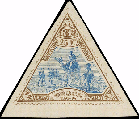 N°63 25f bistre et bleu, neuf *, TB