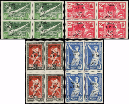 N°149/52 J.O. 1924, la série en BLOCS de 4, neuf **, TB