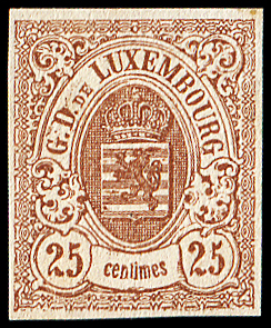 N°8 25c brun, nsg, TB