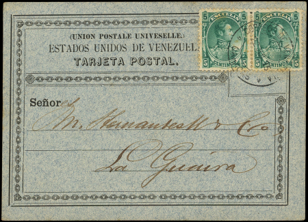 Timbres Fiscaux Postaux N°33 : 5c. vert PAIRE, obl.