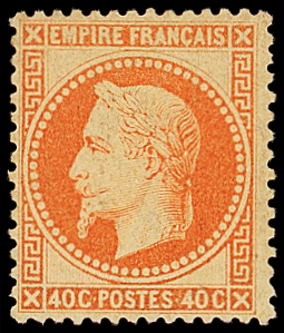 N°31 40c orange, neuf *, frais et TB. Cert.