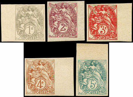 N°107/11 Blanc, la série non dentelée bdf, nsg, TB