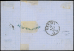 N°16 obl. ANCRE sur LSC de MARSEILLE 16/1/62, càd Paquebot PAUSILIPPE 16/1/62, cachet rouge PIROSCAFI/POSTALI/FRANCESI, arr. GENOVA 17/1, TB