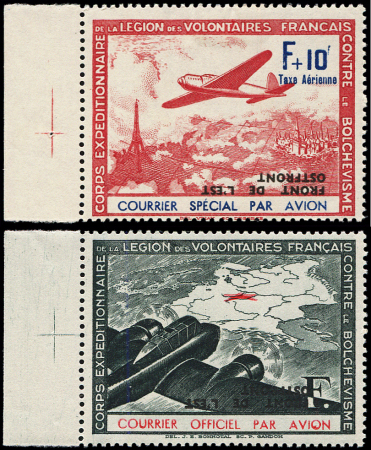 N°4e et 5e surch. OSTFRONT RENVERSEE, neuf *, TB, cote