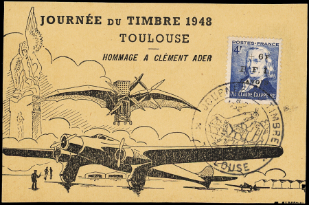 CHAMBERY N°14C +6f. sur 4f., Chappe, obl. Journée du