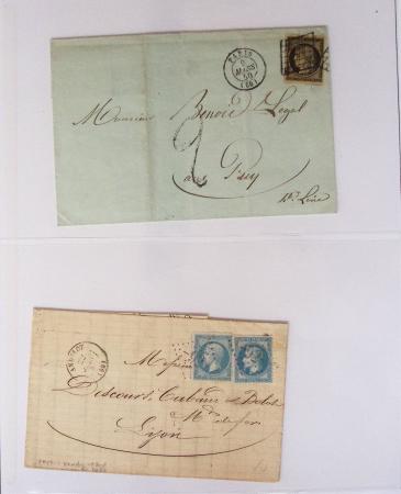 1849-1900, Collection de 61 lettres classiques et Sage,