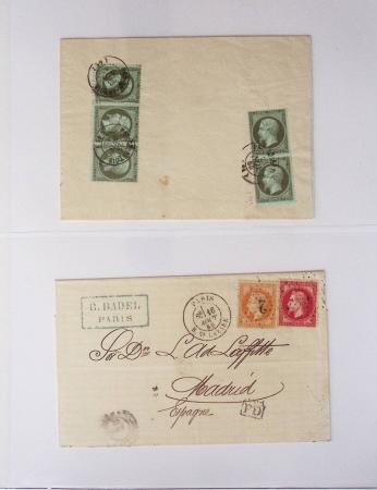 1849-1900, Collection de 61 lettres classiques et Sage,