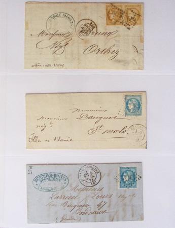 1849-1900, Collection de 61 lettres classiques et Sage,