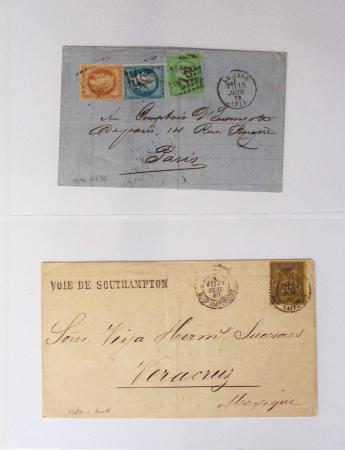 1849-1900, Collection de 61 lettres classiques et Sage,