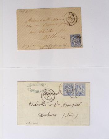 1849-1900, Collection de 61 lettres classiques et Sage,
