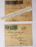 1849-1900, Collection de 61 lettres classiques et Sage,