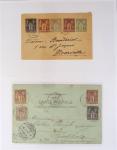 1849-1900, Collection de 61 lettres classiques et Sage,