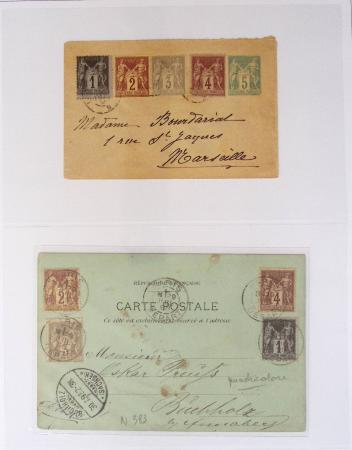 1849-1900, Collection de 61 lettres classiques et Sage,