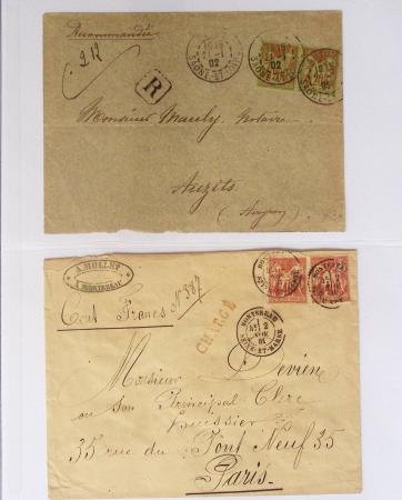 1849-1900, Collection de 61 lettres classiques et Sage,
